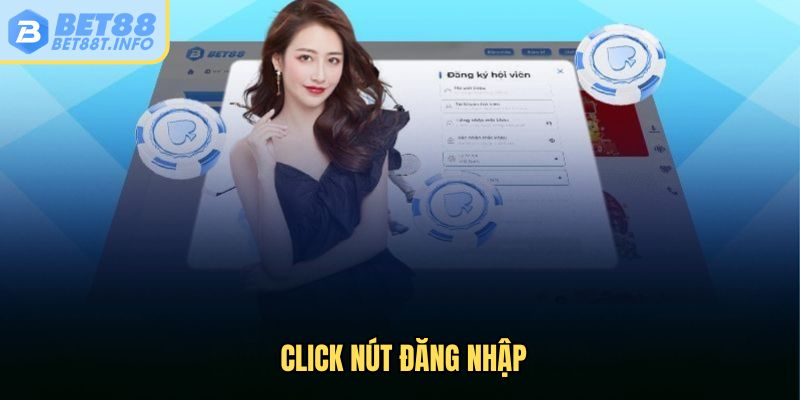 Bấm nút đăng nhập Bet88