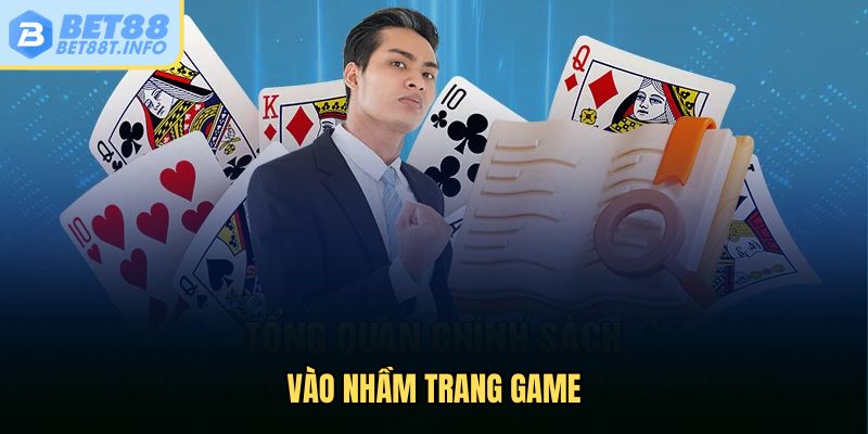 Vào nhầm trang game