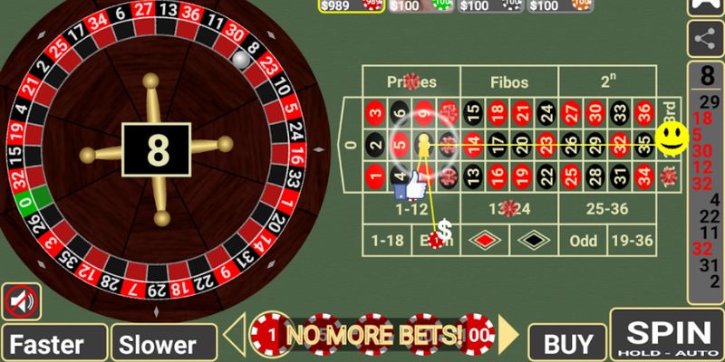 Hình thức cược trong Roulette 3D